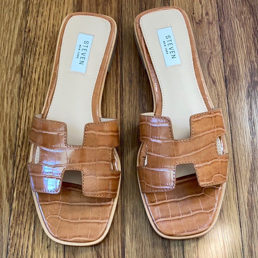 Steven New York Haydn sandal Cognac Multi size 8.5